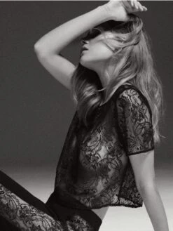 Spitzentop LAZY DAYS Mit Kurzen Ärmeln Von Aubade -MAISON LEJABY Verkaufsgeschäft top schwarz rl48 lazy days aubade