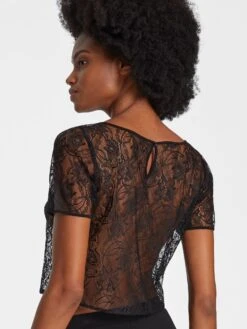 Spitzentop LAZY DAYS Mit Kurzen Ärmeln Von Aubade -MAISON LEJABY Verkaufsgeschäft top schwarz rl48 lazy days aubade 8