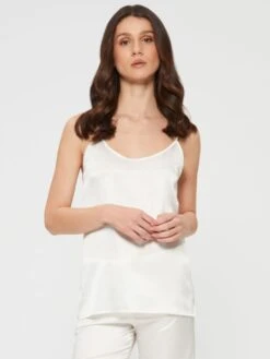Seidentop SETA No. 6 Von Chiara Fiorini -MAISON LEJABY Verkaufsgeschäft top seide elfenbein weiss gc184 chiara fiorini
