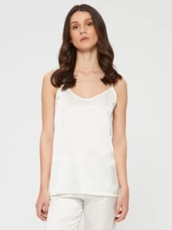 Seidentop SETA No. 6 Uni Von Chiara Fiorini -MAISON LEJABY Verkaufsgeschäft top seide elfenbein weiss gc184 chiara fiorini 2 1