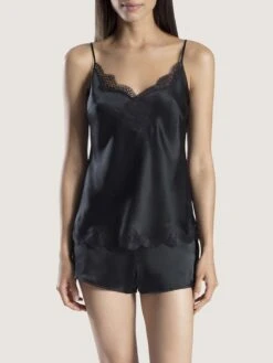 100% Seide Top SOIE D´AMOUR Von Aubade -MAISON LEJABY Verkaufsgeschäft top seide schwarz ms38 soi d amour aubade 3