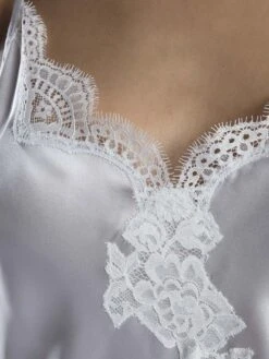 100% Seide Top SOIE D´AMOUR Von Aubade -MAISON LEJABY Verkaufsgeschäft top seide silber ms38 soie d amour aubade 4