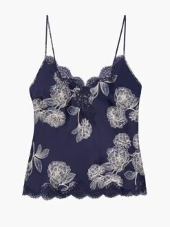 100% Seide Top TOI MON AMOUR Von Aubade -MAISON LEJABY Verkaufsgeschäft top toi mon amour qs38 nachtblau aubade