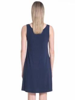 Modal Träger-Nachthemd WKND No. 17 Dunkelblau Von Verdiani -MAISON LEJABY Verkaufsgeschäft traeger nachtkleid modal 3921 dunkelblau verdiani woman 3