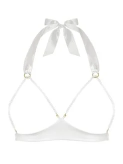 Ouvert Triangel-BH GEISHA SG Mit Schmuck-Kristallen Von Cadolle 14 Ouvert Triangel-BH GEISHA SG Mit Schmuck-Kristallen Von Cadolle -MAISON LEJABY Verkaufsgeschäft triangel bh geisha weiss cadolle 1