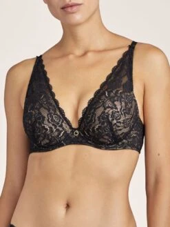 Push-Up BH ROSESSENCE HK Spitze Von Aubade -MAISON LEJABY Verkaufsgeschäft triangel bh hk81 noir 2 rosessence aubade