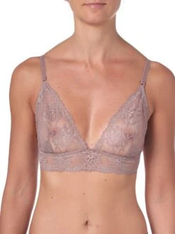 Triangel-BH Bügellos COLETTE Taupe Aus Spitze Von Imec -MAISON LEJABY Verkaufsgeschäft triangel bh spitze colette 70363 taupe imec