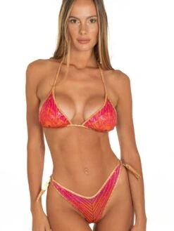 Triangel-Bikini PIUMA Fuchsia Von Pin-Up Stars -MAISON LEJABY Verkaufsgeschäft triangel bikini orange pb044cf c018 pin up stars