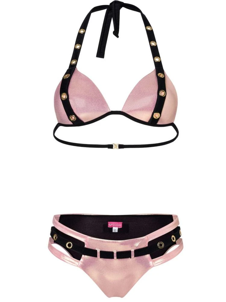 Triangel Bikini BELT EYES PINK BLACK Von Eniqua 7 Triangel Bikini BELT EYES PINK BLACK Von Eniqua - Image 5