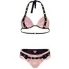 Triangel Bikini BELT EYES PINK BLACK Von Eniqua -MAISON LEJABY Verkaufsgeschäft triangel bikini rosa schwarz belt eyes 3203601 eniqua 1