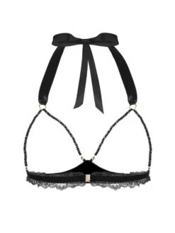 Ouvert Triangel-BH GEISHA SG Mit Schmuck-Kristallen Von Cadolle 21 Ouvert Triangel-BH GEISHA SG Mit Schmuck-Kristallen Von Cadolle -MAISON LEJABY Verkaufsgeschäft triangle geisha perles noir 4500ab cadolle 4