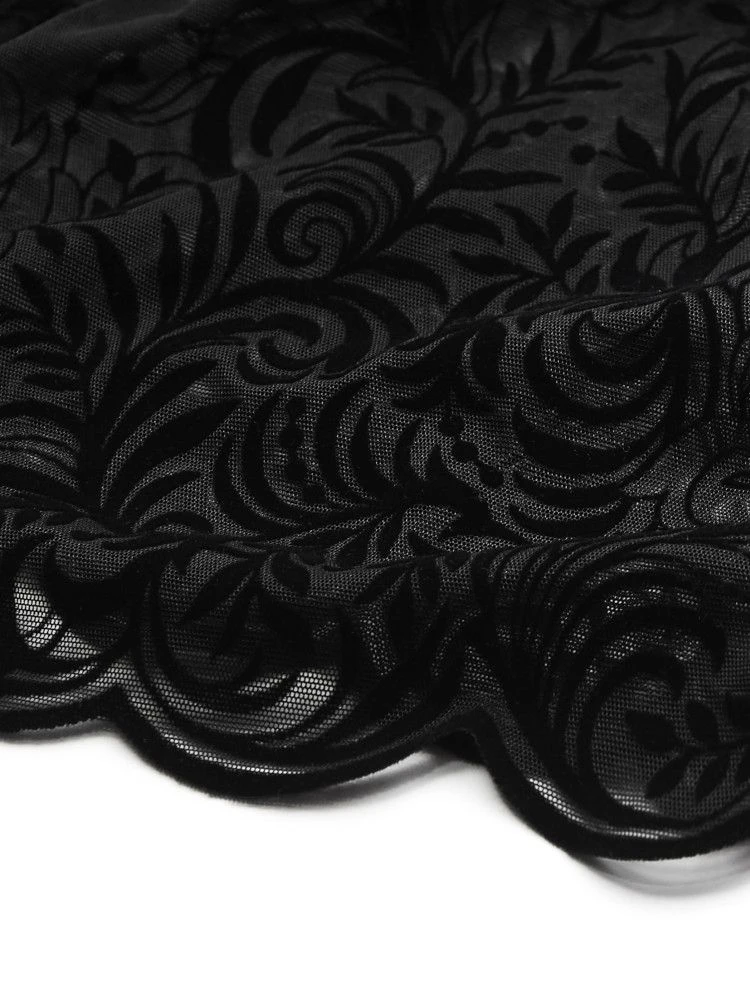 Langarm-Body ARABESQUE Tüll Schwarz Von Cadolle 9 Langarm-Body ARABESQUE Tüll Schwarz Von Cadolle - Image 7