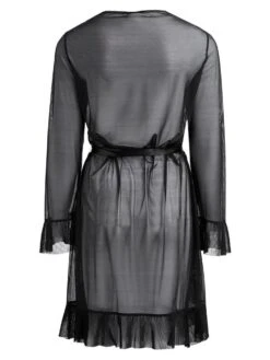 Morgenmantel Mit Rüschen FABIANA Schwarz Von Escora -MAISON LEJABY Verkaufsgeschäft tuell morgenmantel fabiana 1673 e255 escora 2