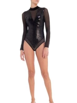 Pailletten Langarm Body SONIA Schwarz Von Room 24 14 Pailletten Langarm Body SONIA Schwarz Von Room 24 -MAISON LEJABY Verkaufsgeschäft tuell pailletten body sonia 219510 schwarz room24 4