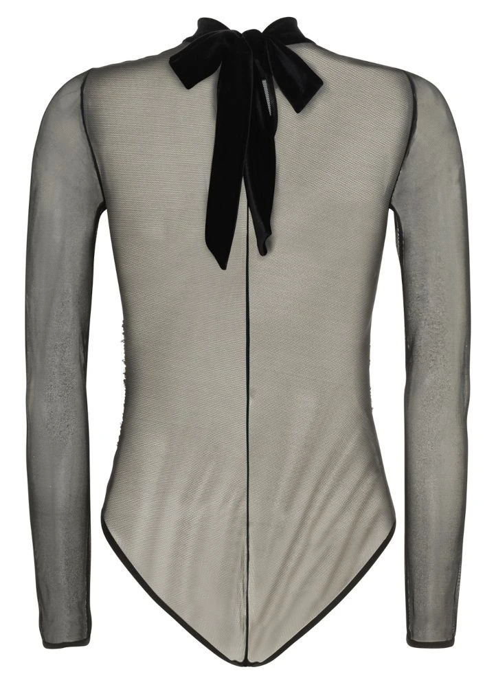 Pailletten Langarm Body SONIA Schwarz Von Room 24 6 Pailletten Langarm Body SONIA Schwarz Von Room 24 - Image 4