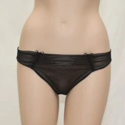 Tüll-Slip TULLE FRONCÉ Von Chantal Thomass -MAISON LEJABY Verkaufsgeschäft tuell slip tulle fronce schwarz chantall thomass 1