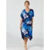 Viscose Kaftan ESCAPE Blau Von Donna Karan Sleepwear 2 Viscose Kaftan ESCAPE Blau Von Donna Karan Sleepwear -MAISON LEJABY Verkaufsgeschäft viscose kaftan blau di307303 donna karan