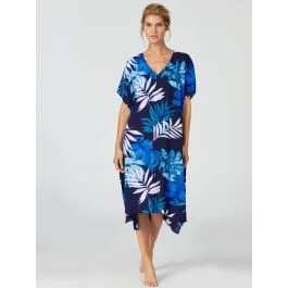 Viscose Kaftan ESCAPE Blau Von Donna Karan Sleepwear 3 Viscose Kaftan ESCAPE Blau Von Donna Karan Sleepwear