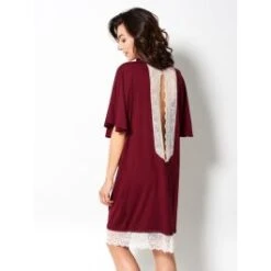 Viscose Sleepshirt HEDDA Mit Spitze Von Gattina