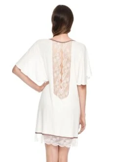 Viscose Sleepshirt HEDDA Mit Spitze Von Gattina -MAISON LEJABY Verkaufsgeschäft viscose sleepshirt hedda creme 391723 gattina 2