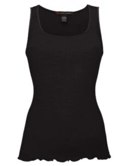 Merinowolle-Seide CAMISOLE TOP Gerippt Von Artimaglia 15 Merinowolle-Seide CAMISOLE TOP Gerippt Von Artimaglia -MAISON LEJABY Verkaufsgeschäft wolle seide camisole 43902 schwarz artimaglia 2