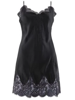 100% Seide Negligé TOI MON AMOUR Uni Farben Von Aubade -MAISON LEJABY Verkaufsgeschäft z negligee seide schwarz ms40 soie d amour aubade 1 1 1